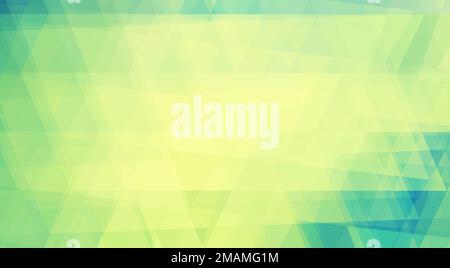 Abstract yellow aquamarine background textured by triangles. Vector graphic pattern Stock Vector