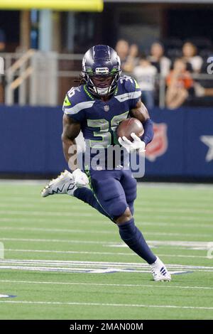 Seattle Seahawks running back Darwin Thompson runs from Dallas News  Photo - Getty Images