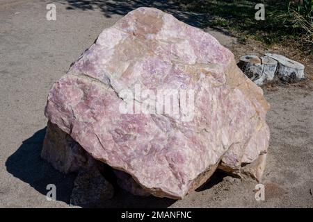 Giant piece of rose quartz. North Cape, South Africa. Stock Photo