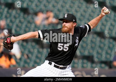 Newley acquired relief pitcher Jake Diekman heads to the mound in his  Chicago White Sox debut during the sixth inning of a baseball game against  the Kansas City Royals Tuesday, Aug. 2