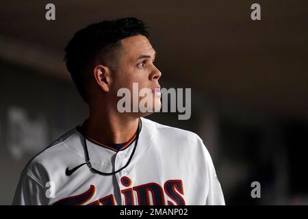 2022 Minnesota Twins Game-used Gio Urshela Home Red Jersey worn on