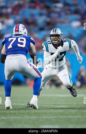 November 6, 2022: Yetur Gross-Matos (97) of the Carolina Panthers warming  up prior to kickoff during WEEK 9 of the NFL regular season between the Carolina  Panthers and Cincinnati Bengals in Cincinnati