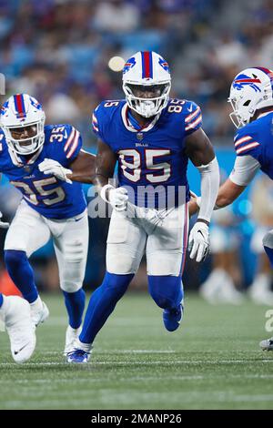 Buffalo Bills tight end Quintin Morris (85) in action during an NFL pre ...