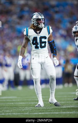 Carolina Panthers defensive end Yetur Gross-Matos (97) on defense during an  NFL preseason football game against the Buffalo Bills, Saturday, Aug. 26,  2022, in Charlotte, N.C. (AP Photo/Brian Westerholt Stock Photo - Alamy