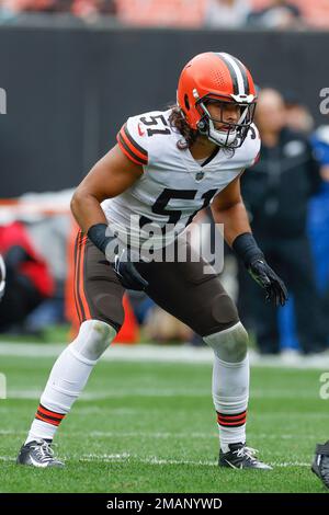 Cleveland Browns linebacker Jordan Kunaszyk (51) on special teams