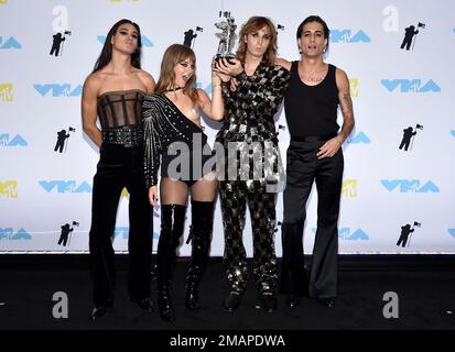 Ethan Torchio, from left, Victoria De Angelis, Thomas Raggi and Damiano ...