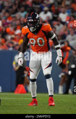 Denver Broncos quarterback Russell Wilson (3) plays against the Houston  Texans of an NFL football game Sunday, Sep 18, 2022, in Denver. (AP  Photo/Bart Young Stock Photo - Alamy