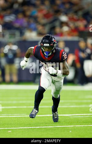 Houston Texans defensive back Grayland Arnold (35) drops in coverage during  an NFL preseason game against the San Francisco 49ers on Thursday, August  25, 2022, in Houston. (AP Photo/Matt Patterson Stock Photo - Alamy