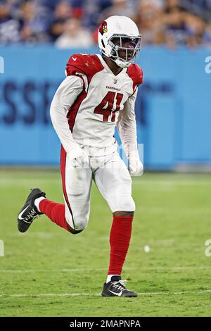 Arizona Cardinals linebacker Zaven Collins showcases the NFL football  teams' new uniforms for the 2023 season, Thursday, April 20, 2023, in  Phoenix. (AP Photo/Matt York Stock Photo - Alamy