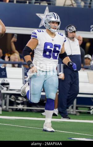 Dallas Cowboys guard Connor McGovern (66) blocks during an NFL football  game against the Washington Commanders, Sunday, January 8, 2023 in  Landover. (AP Photo/Daniel Kucin Jr Stock Photo - Alamy