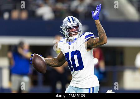 Dallas Cowboys safety Juanyeh Thomas (30) reacts during a preseason NFL  football game against the Seattle Seahawks, Saturday, Aug. 19, 2023, in  Seattle. (AP Photo/Lindsey Wasson Stock Photo - Alamy