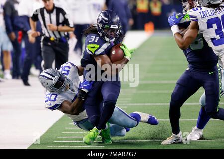 Dallas Cowboys linebacker Devin Harper (50) runs during an NFL preseason  football game against the Los Angeles Chargers Saturday, Aug. 20, 2022, in  Inglewood, Calif. (AP Photo/Kyusung Gong Stock Photo - Alamy