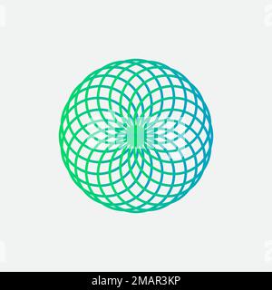 mandala logo element template, suitable for spa, yoga, meditation and spirituality logos with vector eps format. Stock Vector