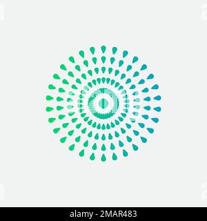 mandala logo element template, suitable for spa, yoga, meditation and spirituality logos with vector eps format. Stock Vector