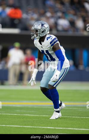 Dallas Cowboys safety Markquese Bell (41) defends during a preseason NFL  Football game in Arlington, Texas, Friday, Aug. 27, 2022. (AP Photo/Michael  Ainsworth Stock Photo - Alamy