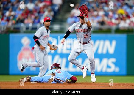 Cincinnati Reds' Alejo Lopez (35) plays during a baseball game against the  Philadelphia Phillies Wednesday, Aug. 17, 2022, in Cincinnati. (AP  Photo/Jeff Dean Stock Photo - Alamy