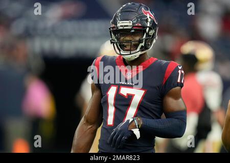 INGLEWOOD, CA - AUGUST 19: Houston Texans cornerback Jalen Pitre looks on  during the NFL preseason game between the Houston Texans and the Los  Angeles Rams on August 19, 2022, at SoFi