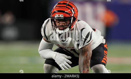 CINCINNATI, OH - AUGUST 29: Cincinnati Bengals tight end Thaddeus Moss (81)  warms up before the game against the Miami Dolphins and the Cincinnati  Bengals on August 29, 2021, at Paul Brown