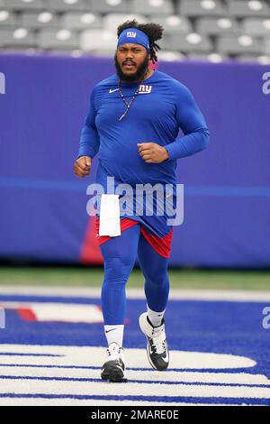 New York Giants linebacker Tomon Fox (49) during an NFL preseason football  game against the Cincinnati Bengals, Sunday, Aug. 21, 2022 in East  Rutherford, N.J. The Giants won 25-22. (AP Photo/Vera Nieuwenhuis