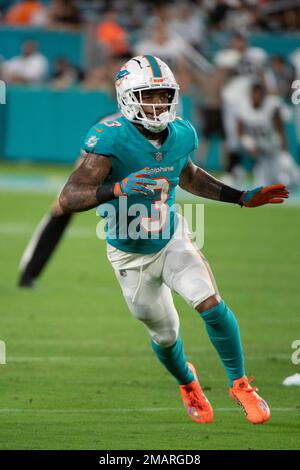 Miami Dolphins wide receiver Lynn Bowden Jr. (3) stands on the