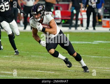 Baltimore Ravens wide receiver Raleigh Webb (87) runs during an NFL  football game against the Miami Dolphins, Sunday, Sept. 18, 2022 in  Baltimore. (AP Photo/Daniel Kucin Jr Stock Photo - Alamy