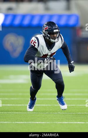 Los Angeles Rams linebacker Ogbonnia Okoronkwo (45) lines up for the snap  during an NFL football game against the Houston Texans, Sunday, Oct. 31,  2021, in Houston. (AP Photo/Matt Patterson Stock Photo - Alamy