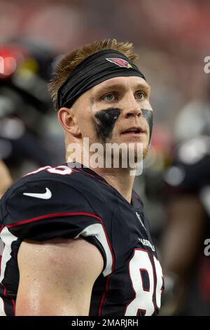 Arizona Cardinals tight end Trey McBride (85) walks off the field after the  19-9 loss