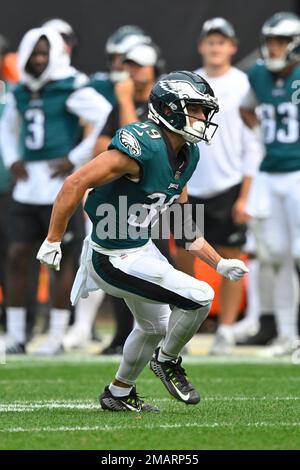 Philadelphia Eagles running back Boston Scott plays against the Cleveland  Browns in the first half during an NFL preseason football game in  Cleveland, Sunday, Aug. 21, 2022. (AP Photo/Ron Schwane Stock Photo 