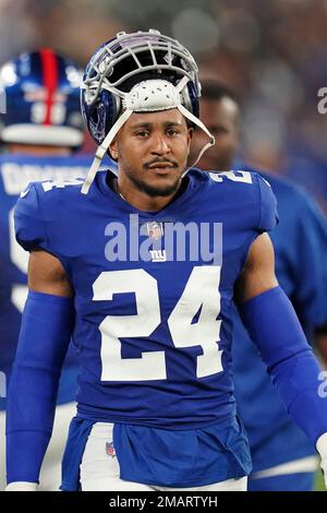 New York Giants safety Andrew Adams (24) during an NFL preseason football  game against the Cincinnati Bengals, Sunday, Aug. 21, 2022 in East  Rutherford, N.J. The Giants won 25-22. (AP Photo/Vera Nieuwenhuis