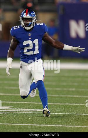 New York Giants safety Yusuf Corker during an NFL preseason