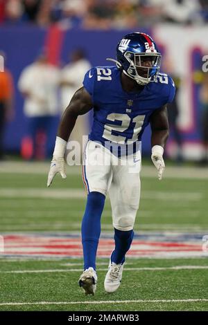 New York Giants' Yusuf Corker (21) tackles Cincinnati Bengals' Trenton  Irwin (16) during the second half of a preseason NFL football game Sunday,  Aug. 21, 2022, in East Rutherford, N.J. The Giants