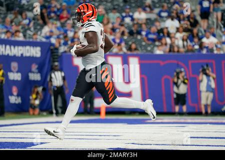 New York Giants linebacker Carter Coughlin (52) during an NFL preseason  football game against the Cincinnati Bengals, Sunday, Aug. 21, 2022 in East  Rutherford, N.J. The Giants won 25-22. (AP Photo/Vera Nieuwenhuis