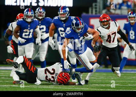 New York Giants wide receiver David Sills (84) runs against the Carolina  Panthers during an NFL football game, Sunday, Oct. 24, 2021, in East  Rutherford, N.J. (AP Photo/Adam Hunger Stock Photo - Alamy