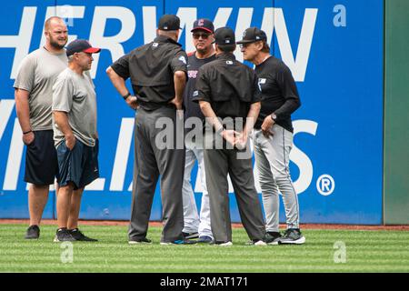 Chicago White Sox manager Tony La Russa looks at players in the dugout  before the team's baseball game against the Baltimore Orioles in Chicago,  Friday, June 24, 2022. (AP Photo/Nam Y. Huh