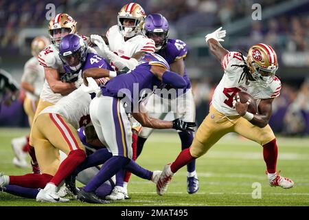 Denver Broncos running back JaQuan Hardy (41) against the Minnesota Vikings  during the second half of an NFL preseason football game, Saturday, Aug.  27, 2022, in Denver. (AP Photo/Jack Dempsey Stock Photo - Alamy