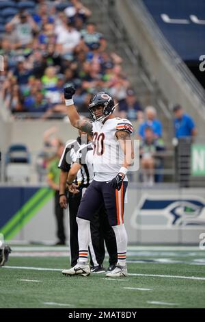 Chicago Bears tight end James O'Shaughnessy (80) during an NFL Preseason  football game against the