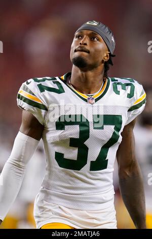 Green Bay Packers cornerback Rico Gafford during a preseason NFL football  game Friday, Aug. 19, 2022, in Green Bay, Wis. (AP Photo/Mike Roemer Stock  Photo - Alamy