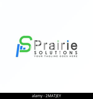 Letter or word S or SP sans serif Font with chart image graphic icon logo design abstract concept vector stock symbol related to initial or trading Stock Vector
