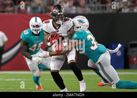 Miami Dolphins cornerback Quincy Wilson (36) defends in the