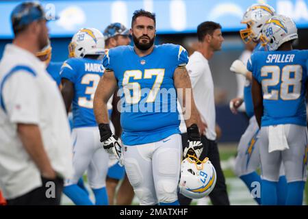 Los Angeles Rams linebacker Jake Hummel (59) while playing the Los Angeles  Chargers during an NFL preseason Football Game Saturday, Aug. 13, 2022, in  Inglewood, Calif. (AP Photo/John McCoy Stock Photo - Alamy