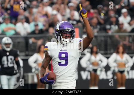 Minnesota Vikings wide receiver Trishton Jackson in action against the San  Francisco 49ers during an NFL preseason football game, Saturday, Aug. 20,  2022, in Minneapolis. (AP Photo/Craig Lassig Stock Photo - Alamy