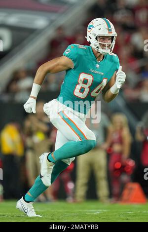 Jan 1, 2023; Foxborough, Massachusetts, USA; New England Patriots tight end  Hunter Henry (85) leaves the field after a game against the Miami Dolphins  in Foxborough, Massachusetts. Eric Canha/CSM/Sipa USA(Credit Image: ©