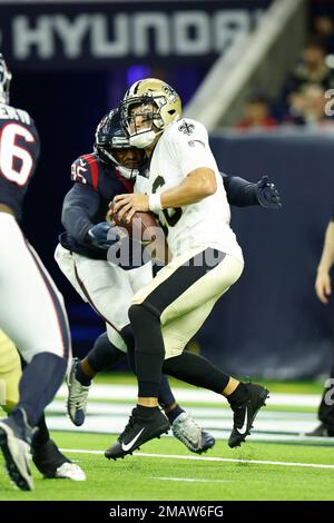 Houston Texans line of scrimmage against the New Orleans Saints during an NFL  preseason game on Saturday, August 13, 2022, in Houston. (AP Photo/Matt  Patterson Stock Photo - Alamy