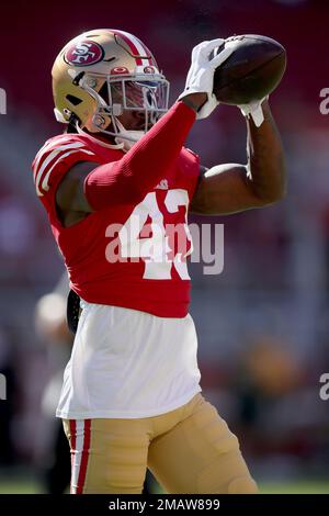 San Francisco 49ers' Tomasi Laulile during an NFL preseason football game  against the Green Bay Packers in Santa Clara, Calif., Friday, Aug. 12, 2022.  (AP Photo/Godofredo A. Vásquez Stock Photo - Alamy