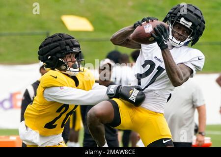 Pittsburgh Steelers cornerback Chris Steele (26) defends during a