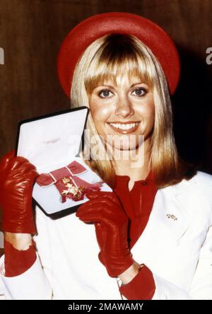Olivia Newton John,British/Australian singer and actress promoting her
