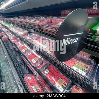 The Meat Section At A Woolworths Supermarket In Brisbane, Friday ...