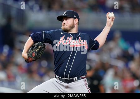 Atlanta Braves pitcher Tyler Matzek (68) pitches the ball during an MLB  regular season game against the Los Angeles Dodgers, Wednesday, September  1, 2 Stock Photo - Alamy