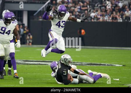 Minnesota Vikings cornerback Kris Boyd warms up before their game against  the San Francisco 49ers during an NFL preseason football game, Saturday,  Aug. 20, 2022, in Minneapolis. (AP Photo/Craig Lassig Stock Photo 