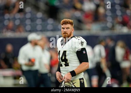 New Orleans Saints quarterback Andy Dalton (14) during an NFL football game  against the Carolina Panthers, Sunday, Jan. 8, 2023, in New Orleans. (AP  Photo/Tyler Kaufman Stock Photo - Alamy